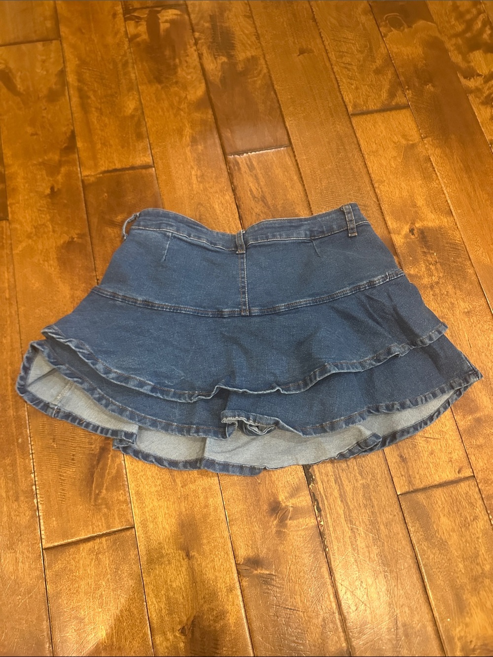 Blue Women's Denim Skirt - Large - Picture 4 of 5
